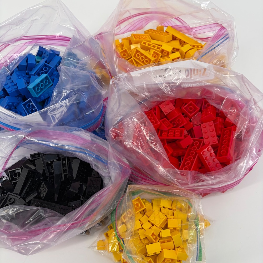 Lego Mixed Lot 790 Random Pieces Bricks Plates Slopes Multicolor Bulk 2# Parts